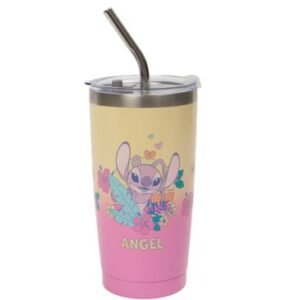 VASO TERMICO DISNEY STITCH  ACERO INOXIDABLE 600 ML