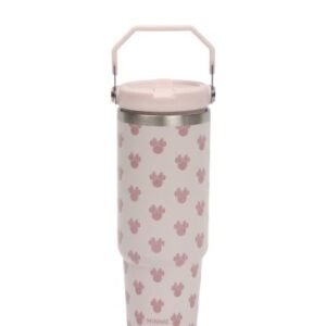 VASO TERMICO DISNEY MINNIE ROSA  ACERO INOXIDABLE 900 ML