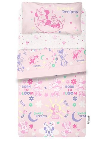 SÁBANAS PIÑATA 1 1/2 PLAZAS MINNIE MOUSE