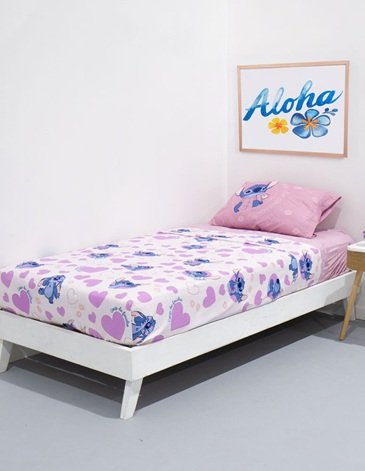 SÁBANA PIÑATA STITCH 1 1/2 PLAZAS INCLUYE SÁBANA AJUSTABLE, SÁBANA SUPERIOR Y FUNDA DE ALMOHADA - Imagen 4