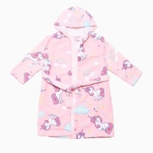 BATA DE TOALLA PIÑATA UNICORNIO