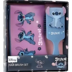 SET DE CEPILLO + PORTACOSMÉTICOS STITCH DISNEY.